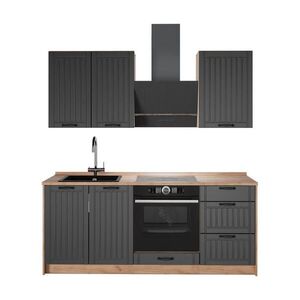 Vicco SAMOSTATNÁ KUCHYŇA Fame-Line, Tmavo-sivá/Dub Goldkraft, 190 cm, AP Oak vyobraziť