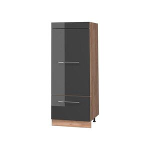 Vicco KUCHYNSKÁ POTRAVINOVÁ SKRIŇA Fame-Line, Antracit vysoký lesk/Dub Goldkraft, 60 cm vyobraziť