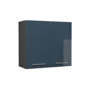 Vicco NÁSTENNÁ SKRINKA Fame-Line, Tmavo modrá vysoký lesk/antracitová, 80 cm vyobraziť