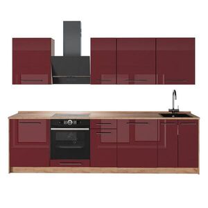 Vicco KUCHYNKA Fame-Line, Bordeaux vysoký lesk/Dub Goldkraft, 280 cm, AP Antracit vyobraziť