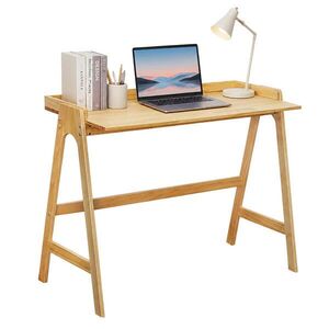 Relaxdays STÔL prírodná preglejka 81, 5 cm vyobraziť