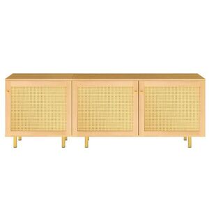 OKWISH KOMODA 40/180/63 cm prírodná modulárna z MDF s úložným priestorom vyobraziť