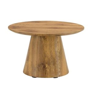 OKWISH KONFERENČNÝ stolík 60/60/35 cm drevený dekor z MDF okrúhly s odolnou doskou vyobraziť