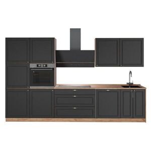Vicco KUCHYNKA Fame-Line, Antracitovo-zlatý vidiecky dom/Dub Goldkraft, 340 cm, AP Oak vyobraziť