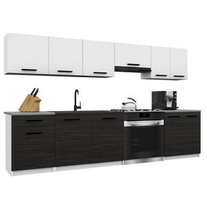 B BELINI GROUP KUCHYNSKÁ linka Italia 2 240 cm, s pracovnou doskou, biela-eben matná vyobraziť