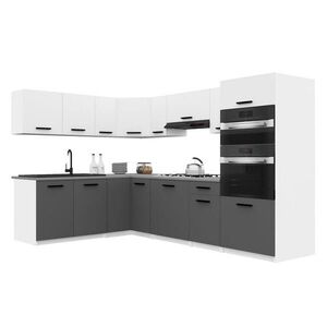B BELINI GROUP KUCHYNSKÁ linka Italia 8 420 cm, s pracovnou doskou, biela/sivá matná vyobraziť