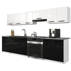 B BELINI GROUP KUCHYNSKÁ linka Italia 2 240 cm, s pracovnou doskou, bielo-čierny vysoký lesk vyobraziť