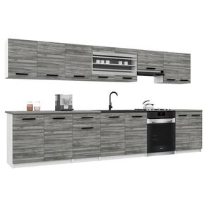 B BELINI GROUP KUCHYNSKÁ linka Italia 3 320 cm, s pracovnou doskou, sivá Glamour vyobraziť