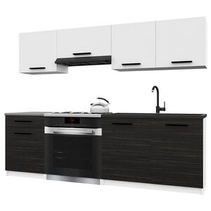 B BELINI GROUP KUCHYNSKÁ linka Italia 1 180 cm, s pracovnou doskou, biela-eben matná vyobraziť