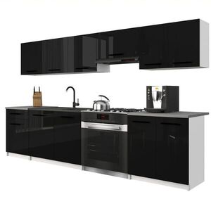 B BELINI GROUP KUCHYNSKÁ linka Italia 2 240 cm, s pracovnou doskou, čierna s vysokým leskom vyobraziť