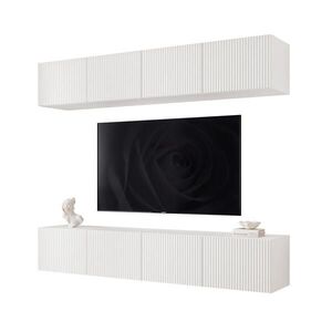 Idohome OBÝVACIA stena ANGEL II matná biela závesná s LED osvetlením 200 cm vyobraziť