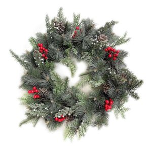 Mondex ADVENTNÝ VENEC Virdis Červeno-zelený 55/55/15 cm Plast vyobraziť