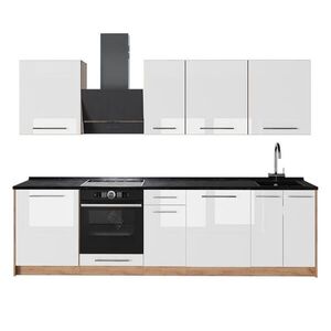 Vicco KUCHYNKA Fame-Line, Biely vysoký lesk/Dub Goldkraft, 280 cm, AP Antracit vyobraziť