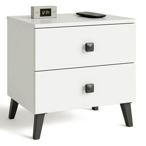 RAUMHIRSCH FURNITURE NOČNÝ STOLÍK biely, čierny 43/40/37 vyobraziť