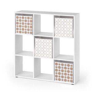 Vicco ROZDEĽOVAČ MIESTNOSTÍ Nove biely 104 x 108 cm so 4 skladacími boxmi opt.2 vyobraziť