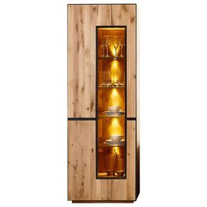Linea Natura VITRÍNA, divoký dub, divoký dub, 72/203/38 cm vyobraziť