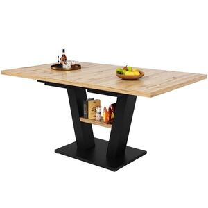 Urban Meuble JEDÁLENSKÝ STÔL čiernyes a natürliches Holz 157/70/75 cm vyobraziť
