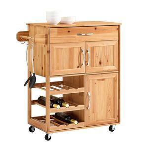 SoBuy KUCHYNSKÝ vozík s 1 zásuvkou 75x38x86cm Rustikálny vyobraziť