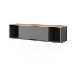 Vicco NÁSTENNÁ POLICA Betti Anthracite/Sonoma 120 x 30 cm vyobraziť