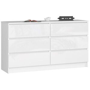 RAUMHIRSCH FURNITURE KOMODA Biela, Lesklá biela 77/138/40 vyobraziť