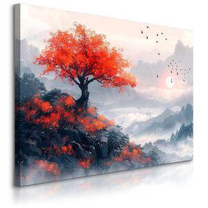 Muralo OBRAZ NA PLÁTNE Do Jedálne Strom Hory Krajina 90 x 60 cm vyobraziť