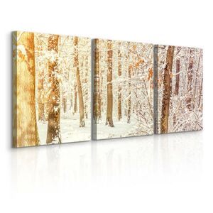 Muralo OBRAZY NA PLÁTNE Sada 3 Kusov Les Stromy 3D 90 x 40 cm vyobraziť