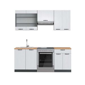Vicco KUCHYNSKÝ KÚT Fame-Line Biely vidiecky dom/antracit 200 cm , AP Oak vyobraziť