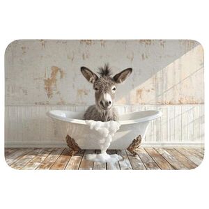OnlyWow PREDLOŽKA PRED WC Osol - Zvieratá - Vaňa - Pena 60x40 cm vyobraziť