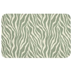 OnlyWow KÚPEĽŇOVÁ PREDLOŽKA Zebra - motív - zelená 80x50 cm vyobraziť
