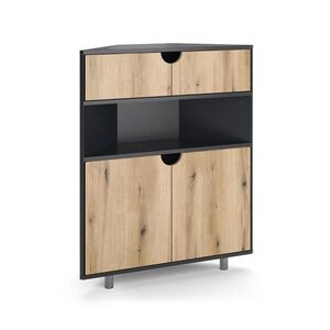 Vicco KOMODA Inaro antracit/dub 79 x 96 cm so 4 priehradkami vyobraziť