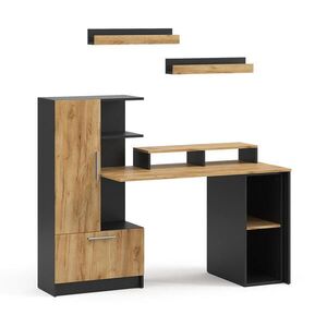 Vicco PÍSACÍ STÔL Tomy, antracitová/Dub Goldkraft, 150 x 59 cm Sada 5 kusov vyobraziť