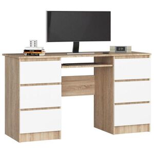RAUMHIRSCH FURNITURE PÍSACÍ STÔL Dub Sonoma, biela 77/135/50 vyobraziť