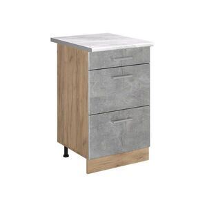 Vicco KUCHYNSKÁ SPODNÁ SKRINKA R-Line, betón/Dub Goldkraft, 50 cm Marmori työtaso vyobraziť