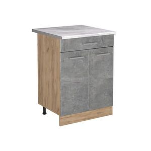 Vicco KUCHYNSKÁ SPODNÁ SKRINKA R-Line, betón/Dub Goldkraft, 60 cm so zásuvkou Marmori työtaso vyobraziť