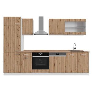 Vicco KUCHYNSKÝ KÚT R-Line Dub remeselný/biely 300 cm , AP Oak vyobraziť
