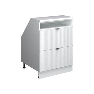 Vicco ŠIKMÁ SKRIŇA Rion Biele zvlnenie 60 x 81.6 cm s 2 zásuvkami, korpus skrine hĺbka 60 cm vyobraziť