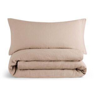 Blumtal POVLEČENÍ mušelín, 100% bavlna, 155/220 cm & 40/80 cm, taupe vyobraziť