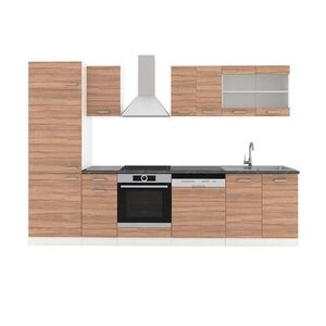 Vicco KUCHYNSKÝ KÚT R-Line Sonoma/White 300 cm , AP Antracit vyobraziť