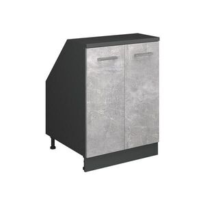 Vicco ŠIKMÁ SKRIŇA Rion betón 60 x 81.6 cm s 2 dverami, korpus skrine hĺbka 60 cm vyobraziť