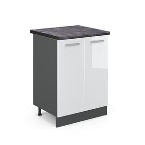 Vicco KUCHYNSKÁ SPODNÁ SKRINKA R-Line Biely vysoký lesk 60 cm , AP Antracit vyobraziť