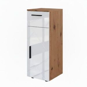 Vicco MIDI SKRINKA Irma Biely vysoký lesk/dub Goldkraft 30 x 81 cm vyobraziť