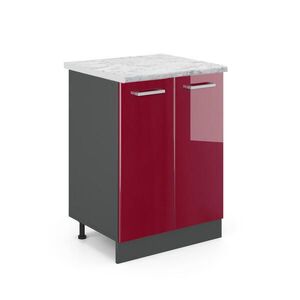 Vicco KUCHYNSKÁ SPODNÁ SKRINKA R-Line Červený vysoký lesk 60 cm AP mramor vyobraziť