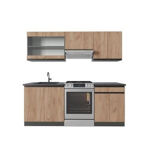Vicco KUCHYNSKÝ KÚT R-Line Goldkraft dub/antracit 200 cm tvar J vyobraziť