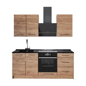 Vicco SAMOSTATNÁ KUCHYŇA Fame-Line, Dub Goldkraft/Dub Goldkraft, 190 cm antrasiitti työtaso vyobraziť