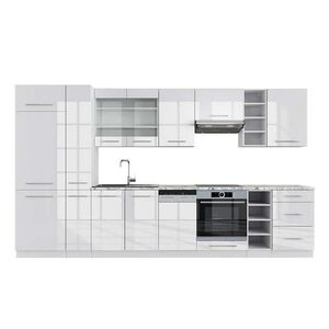 Vicco KUCHYNSKÝ KÚT Fame-Line Biela vysoký lesk/biela 355 cm , AP Marble vyobraziť