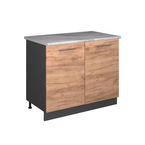 Vicco SPODNÁ SKRINKA POD DREZ Fame-Line, Dub Goldkraft/antracitová, 100 cm, AP Marble vyobraziť