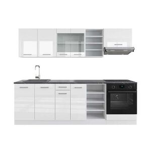 Vicco KUCHYNSKÝ KÚT R-Line Biela vysoký lesk/biela 240 cm , AP Antracit vyobraziť