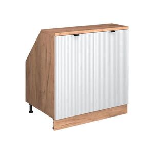 Vicco ŠIKMÁ SKRIŇA Rion Biele zvlnenie 80 x 81.6 cm s 2 dverami, korpus skrine hĺbka 60 cm vyobraziť