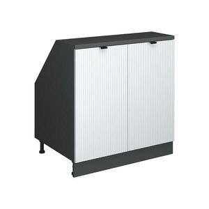 Vicco ŠIKMÁ SKRIŇA Rion Biele zvlnenie 80 x 81.6 cm s 2 dverami, korpus skrine hĺbka 60 cm vyobraziť