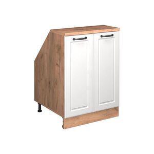 Vicco ŠIKMÁ SKRIŇA Rion Biely vidiecky dom 60 x 81.6 cm s 2 dverami, korpus skrine hĺbka 60 cm vyobraziť